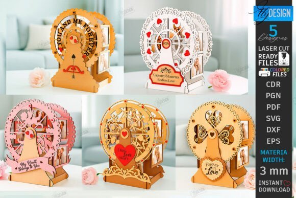 Ferris Wheel Photo Frames Laser 136293483 Creativo Digital